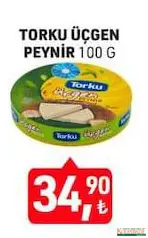 TORKU ÜÇGEN PEYNİR 100 G fiyat ve kampanya bilgisi